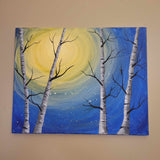 Paint Night - Birch Trees